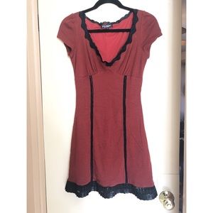 Betsey Johnson Burgundy dress sz S